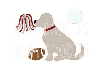 Alabama Puppy Watercolor PNG – Football Clipart (Digital Download)