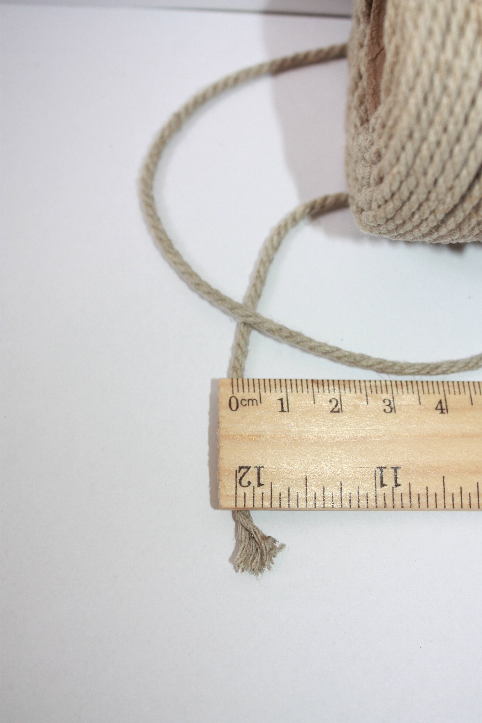 2.5 mm of Elegant Linen Rope Natural Color 1 Spool 55 Etsy
