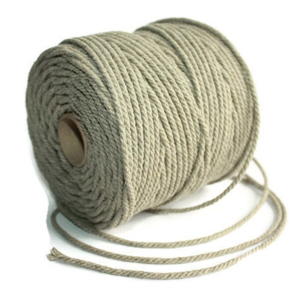 2.5 mm of Elegant Linen Rope Natural Color = 1 Spool = 55 Yards = 50 Meters Natural Linen Cord Natural Color Organic Fiber Rope Linen Cord