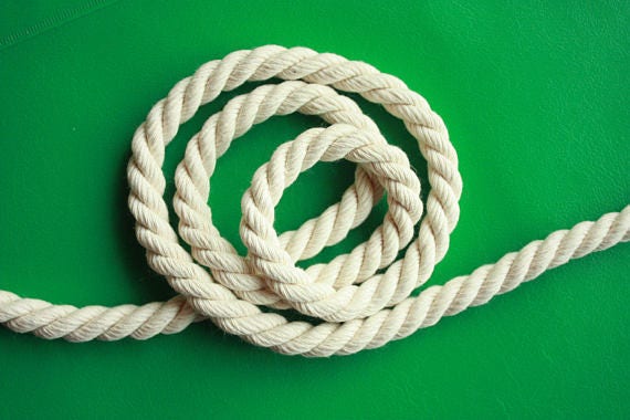 5 mm = 1364 Cotton Rope = 21 Yards =19.20 Meters Natural Elegant 100 /% COTTON TWISTED CORD Semi White Offwhite Raw White Not bleached Rope