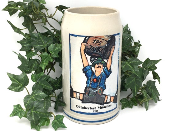 Vintage German Beer Stein 1985 Oktoberfest Munchen Beer Mug Etsy