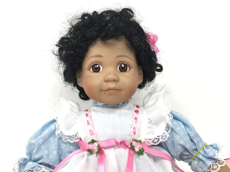 antique porcelain black baby doll