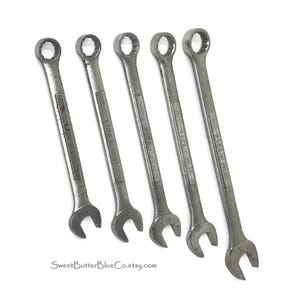 Vintage Craftsman Open Box Wrenches: 12 point VV SAE combination open end box wrench, made in USA combo wrench 44698 44701 44702 44703 44705