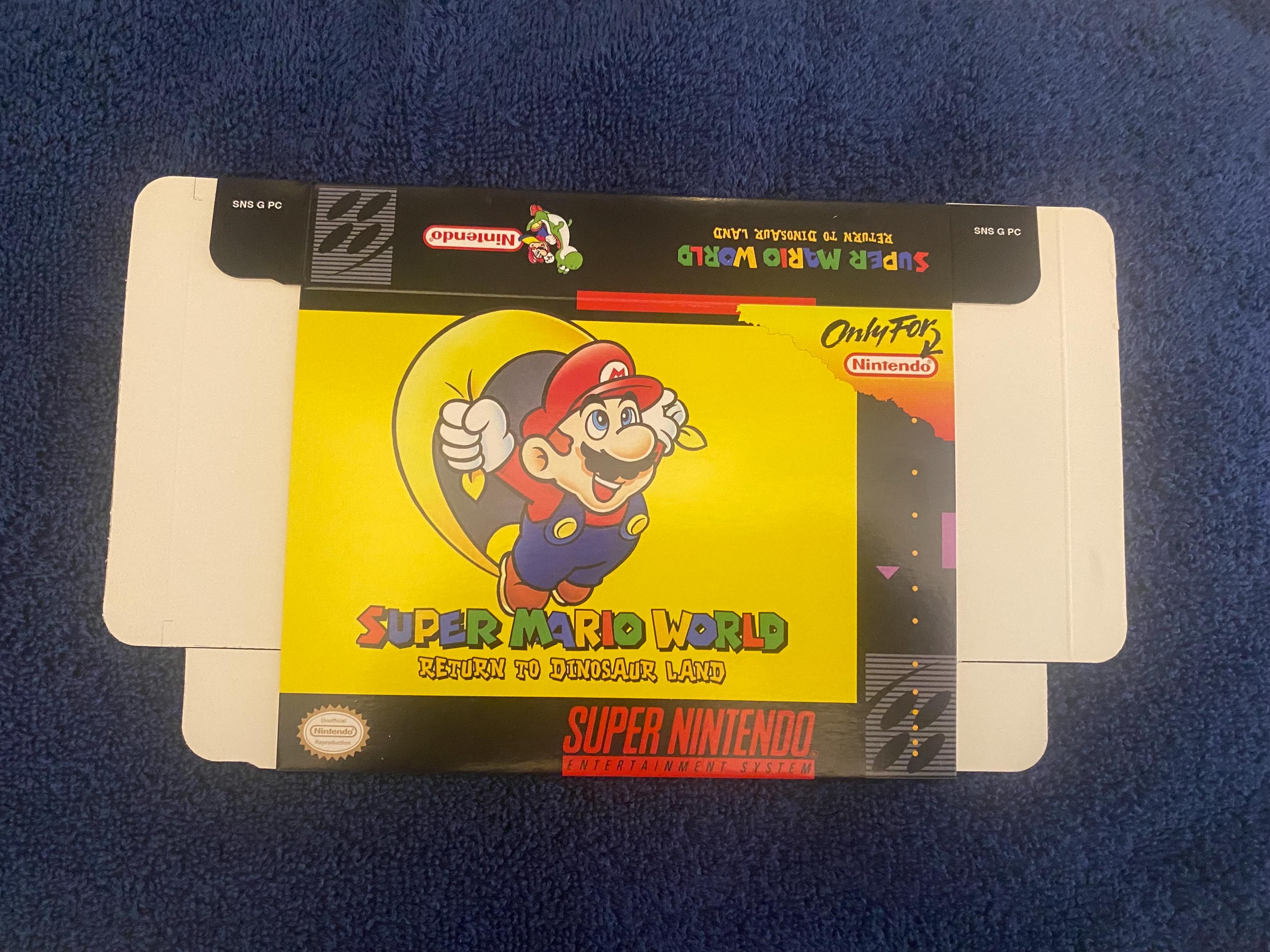Super Nintendo SNES the Super MARIO WORLD Return to Dinosaur Land