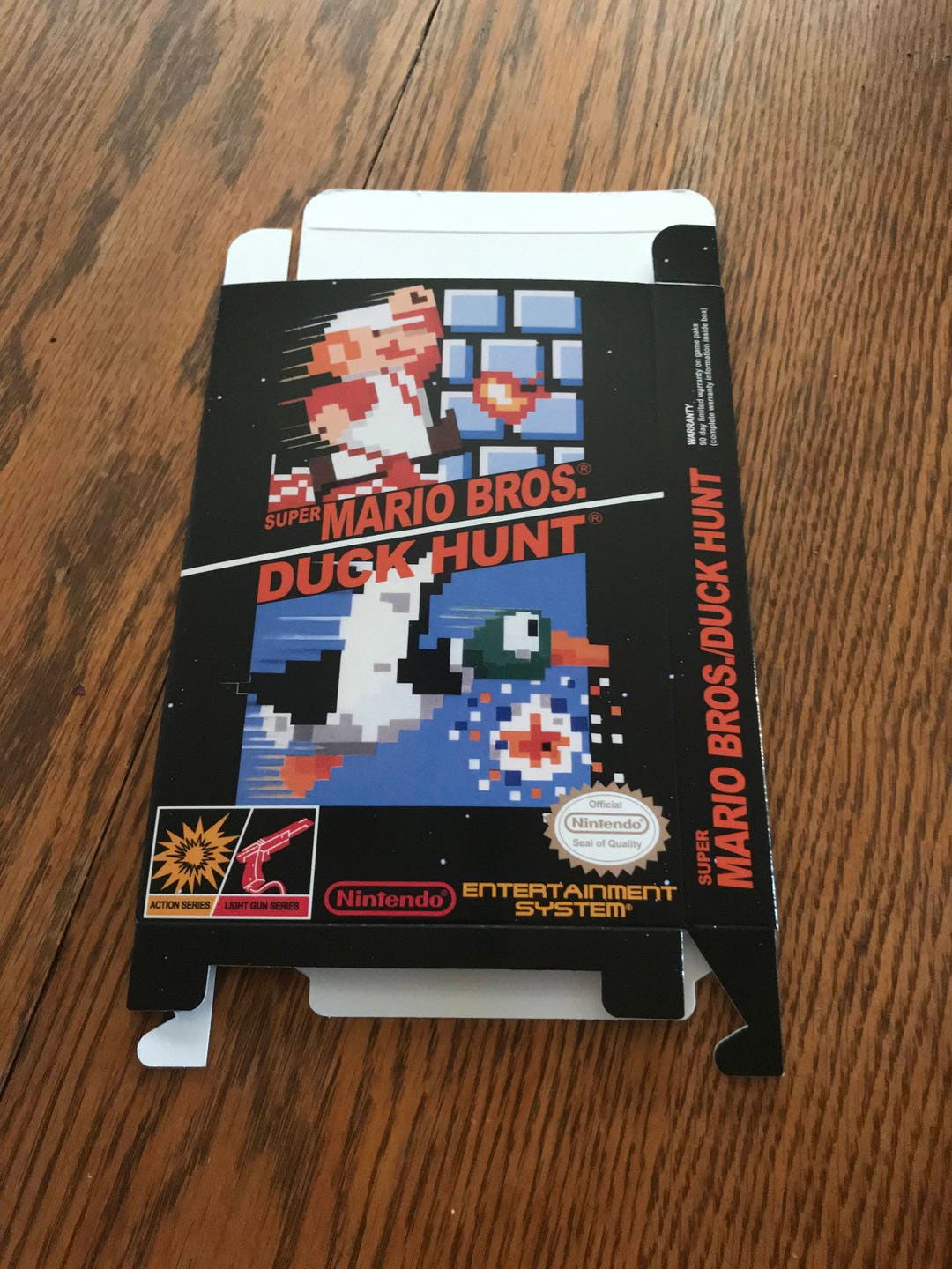 Nintendo NES Super Mario Brothers Duck Hunt Custom Combo BOX