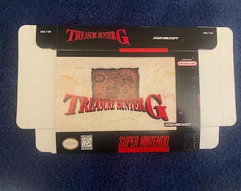 Super Nintendo SNES the TREASURE HUNTER G Solo scatola personalizzata