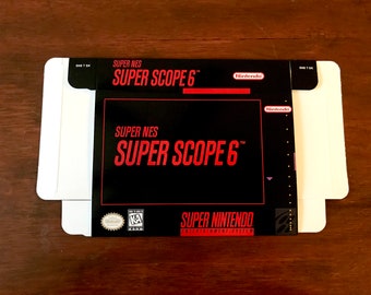 Super Nintendo SNES solo la scatola personalizzata SUPER SCOPE 6