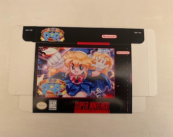 Super Nintendo SNES the MAGICAL POP N Custom box only