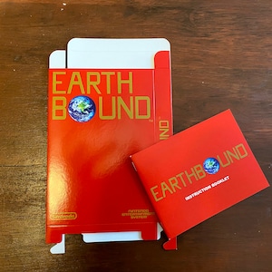 Nintendo NES Earthbound box and manual