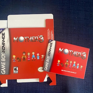 MOTHER3 ips シェル　マザー3 GBA ゲームボーイアドバイス交換用シェル マザー3柄 IPS対応