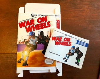 Nintendo NES War On Wheels box and manual