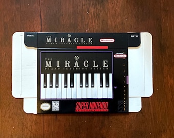 Solo scatola personalizzata Super Nintendo SNES the MIRACLE PIANO