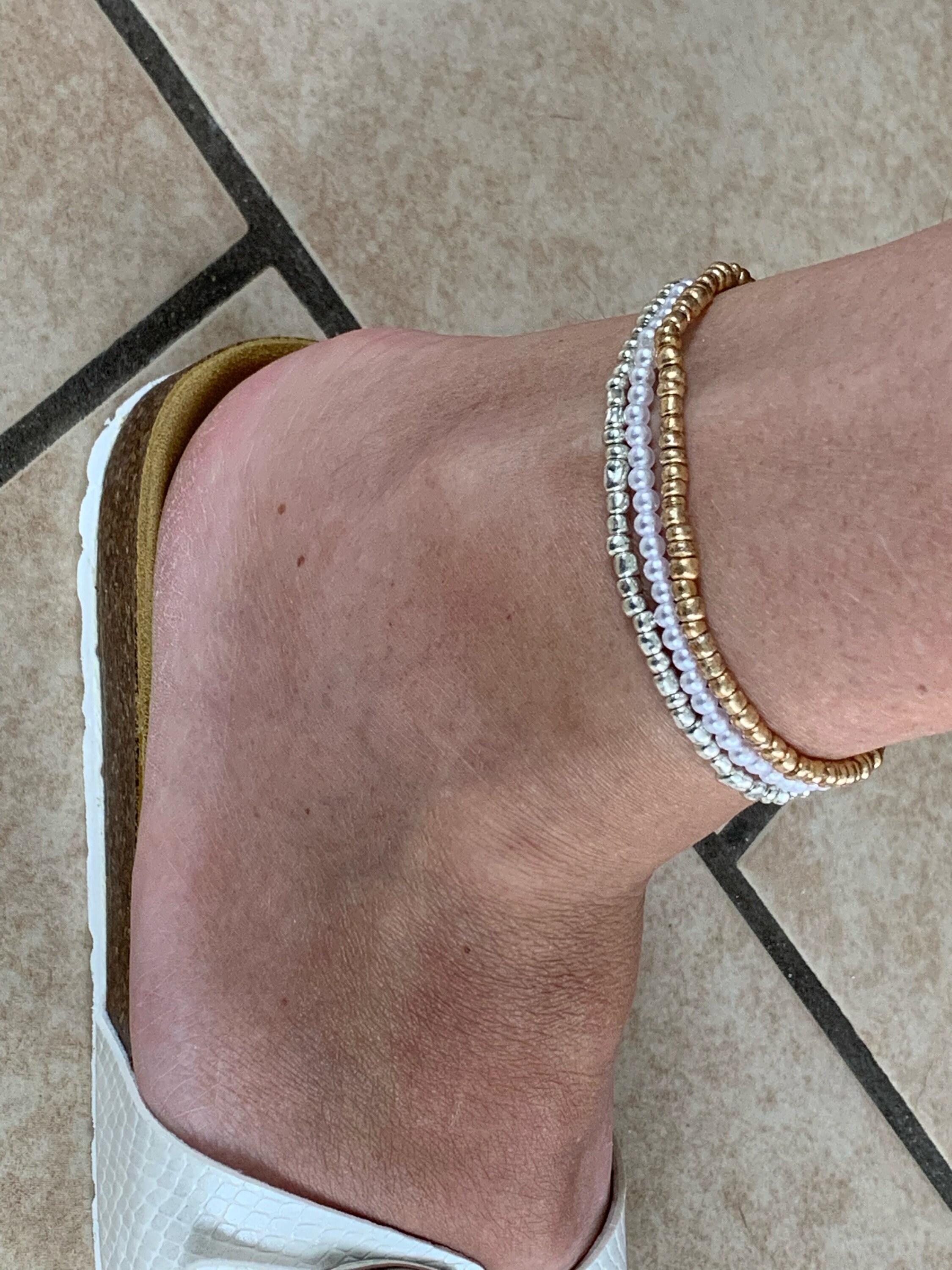 Anklet/ Ankle Bracelet Multi Listing for X 3 Stackable on Etsy UK