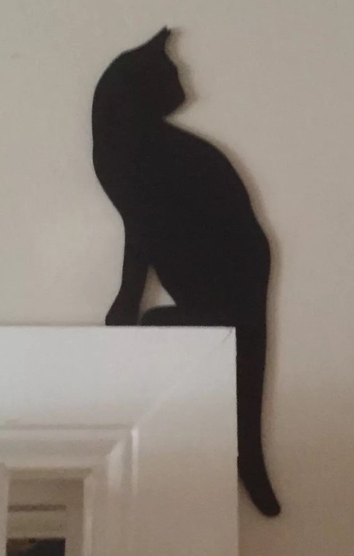 Elegant Cat Door Topper Handmade Sitting on top of Door Frame Etsy