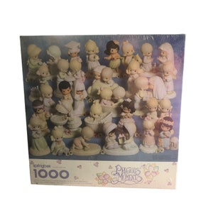 ヴィンテージ PRECIOUS MOMENTS '98 正規品 Springbok 1000 ピース Hallmark パズル NIB コレクターズアイテム 新品箱入り Hallmark カード