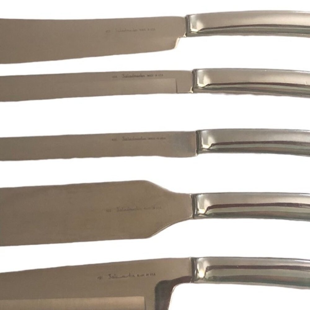 Vintage SALADMASTER Knife Set 5pcs Stainless Steel MCM Midcentury Modern Knives Salad Master