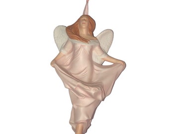 Vintage HALLMARK "Angel of Promise" Breast Cancer Awareness Christmas Xmas Ornament Keepsake Breast Cancer Awareness