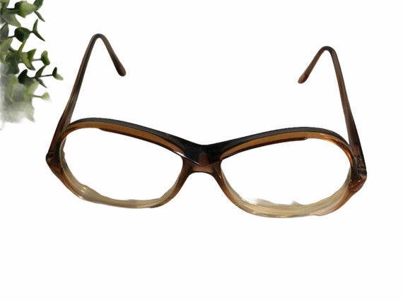 Vintage 1980's Large Big Plastic Frame Eye Glasse… - image 4