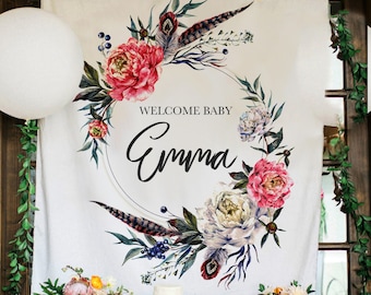 Baby Shower Backdrop Etsy Baby Shower Backdrop Etsy