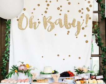 Baby Shower Backdrop Etsy