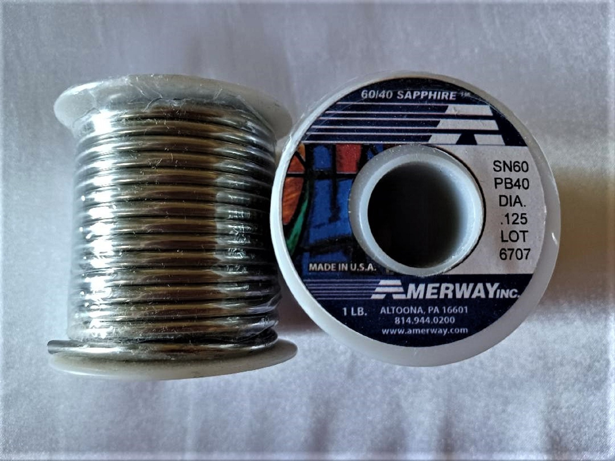 Amerway 60/40 Stained Glass Solder - 1lb Spool - 1 Pack