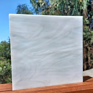 Spectrum Pearl White Opalescent Glass Sheets (G-74)