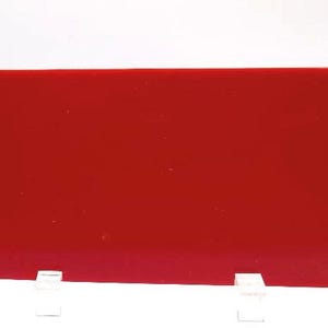 Kokomo Red 4&quot;X 8&quot; Opalescent Glass (Not Fusible) (G-107)