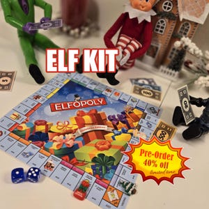 Elf Kit 2025 Pre-Order, 24 Days, Christmas Activities, Props, Prop Pack, Elf box, Elf Arrival, Pre-planned Ideas, Girl Boy Elf Accessories