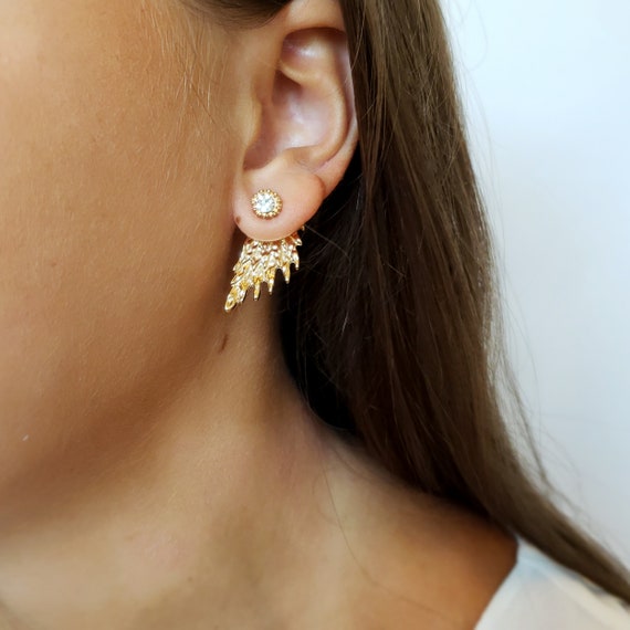 Side earrings best sale