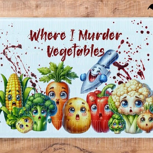 Vegetable Murder Board Chopping/Cutting Boards