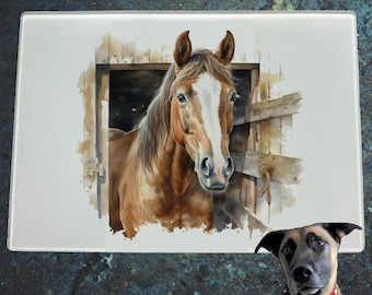 Horse Glass Chopping/Cutting Boards - 30 designs available