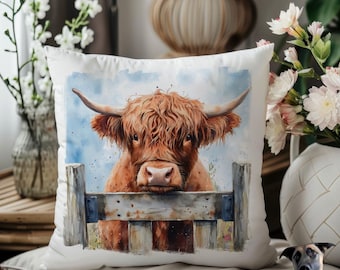 Highland Cow Cushion - 4 designs
