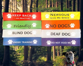 Lead Slips - Reactive, Nervous, Blind, Deaf, Friendly, No Dogs, Under Training, Do Not Feed Me, Custom