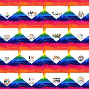 Pride LGBTQ+ Pet Bandana - 16 designs to choose from