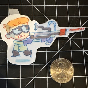Dexter Lasergun Sticker