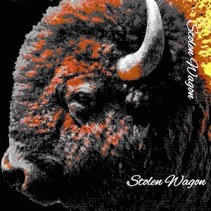 Buffalo svg, Pixel art, Bison svg, Sublimation, Cricut, Silhouette