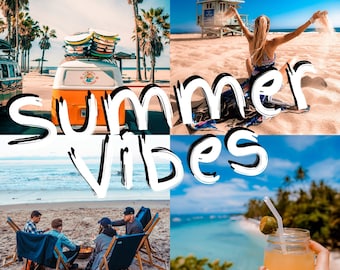 Préréglages Lightroom Filtres Summer Look | Ordinateur de bureau et mobile