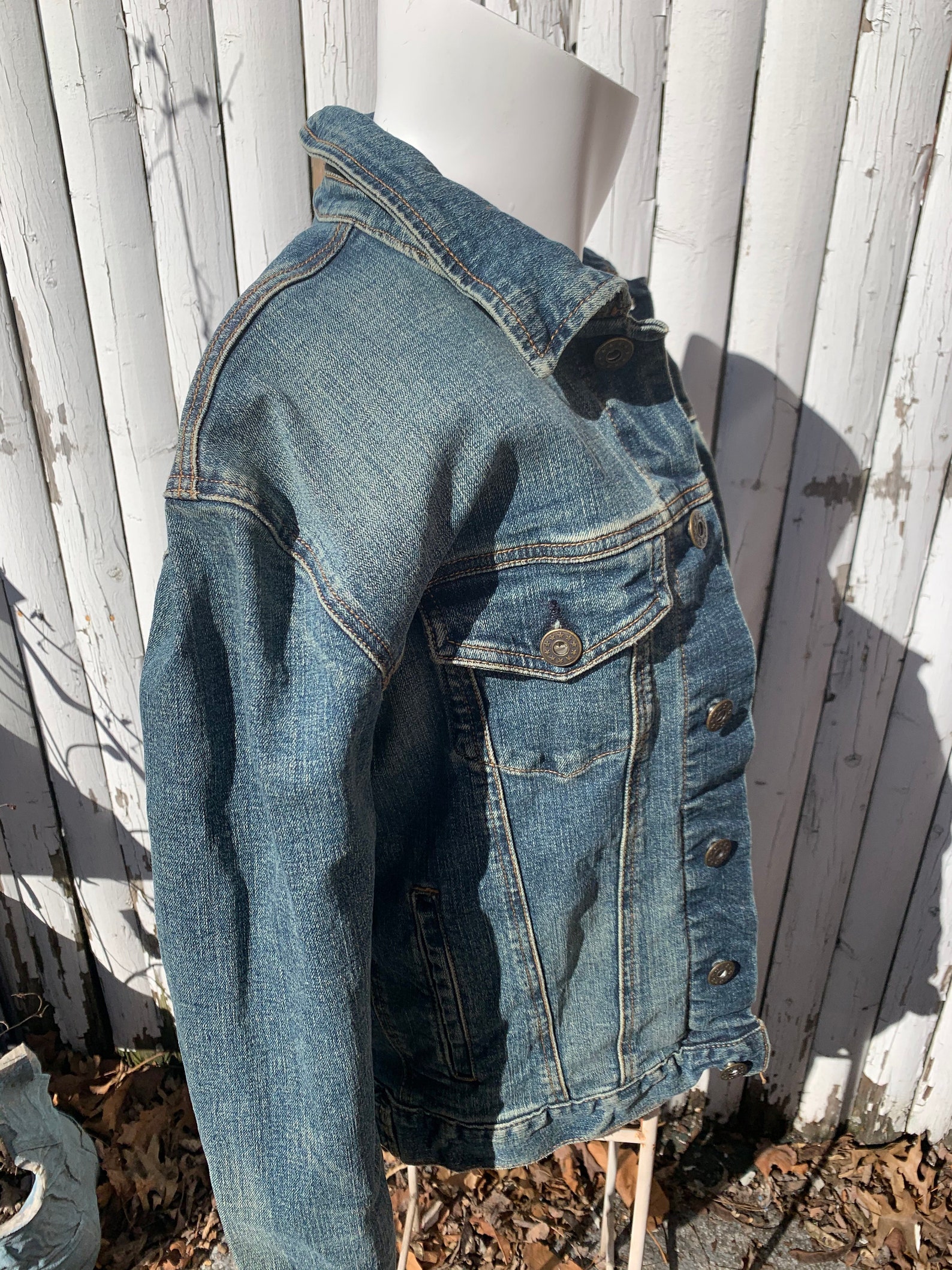 Handpainted Abstract Design Denim Jacket Size S With Tags Etsy UK