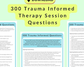 300 Trauma-Informed Therapy Questions | Essential Resource for Therapists, Counselors, and Coaches