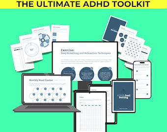 Caja de herramientas definitiva para el TDAH, recursos sobre neurodiversidad (descarga digital)