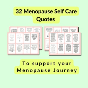 32 citazioni ispiratrici per la cura di sé in menopausa/Ansia in menopausa/Supporto di conforto in menopausa/download immediato