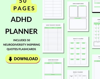 2026 ADHD Digital Planner, Goodnotes Planner, Neurodiversity Planner, Daily Weekly Monthly Planner, Productivity, Self Care Planner