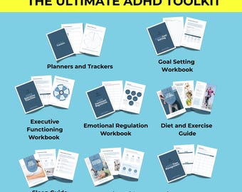 450+ ADHD Executive Functioning Worksheets, Executive Function Bundle, ADHD Worksheets, Digital PDF Download, School Counseling, Anxiety