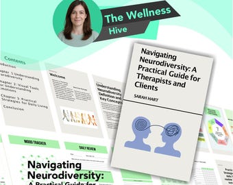 Cuaderno de trabajo sobre el espectro autista neurodivergente y el TDAH, asesoramiento terapéutico que afirma la neurodiversidad, hojas de trabajo para desenmascarar el PDA, herramienta para el agotamiento en el TEA
