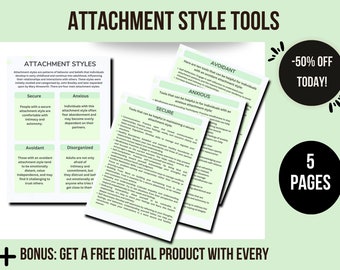 Rewire Your Attachment Style Therapy Workbook, Adult Attachment Styles Attachment Style Quiz Couples Counseling, Attachment Theory Cheat