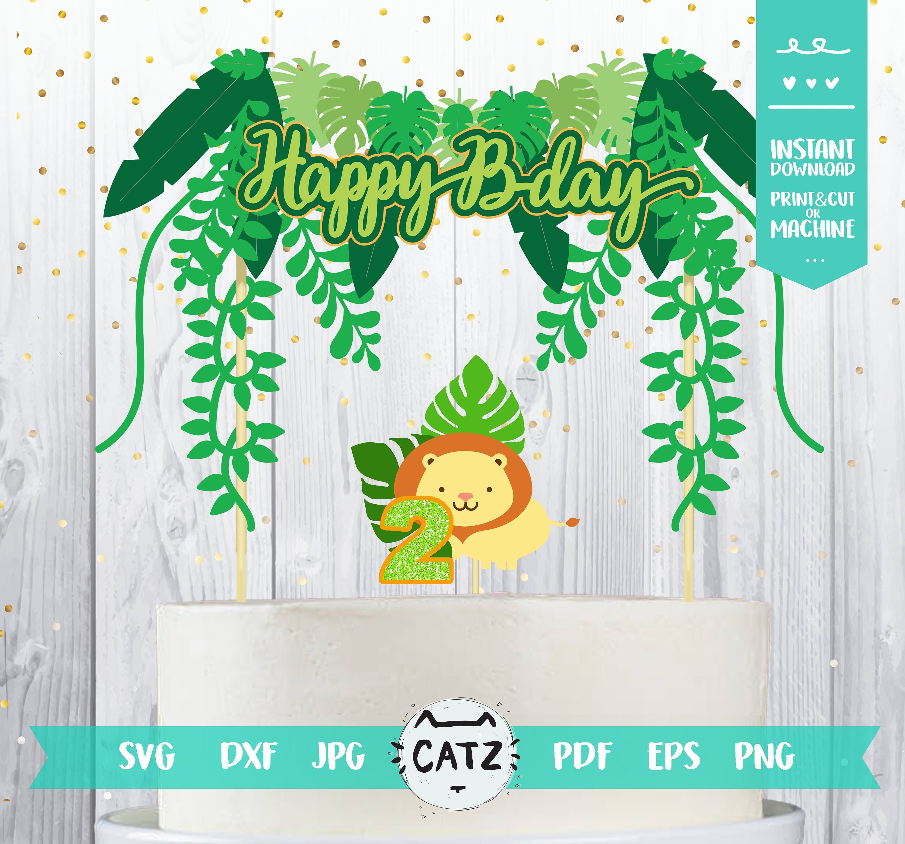 Free Free Jungle Birthday Svg 368 SVG PNG EPS DXF File