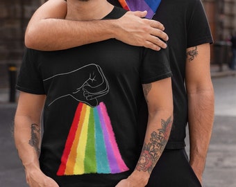 Pride ASL Unisex Shirt  | Alphabet Mafia Shirt | | Sign Language Pride & Ally Shirt | Dark Colors