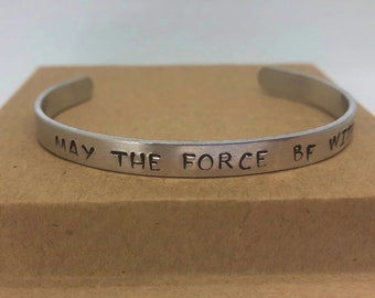 May the Force Be with You, Star Wars Themed Cuffed Bracelet