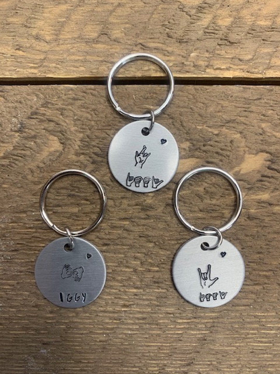 Goa Key Chain I Love You/ I Really Love You Sign Language Keychain, Personalized ...