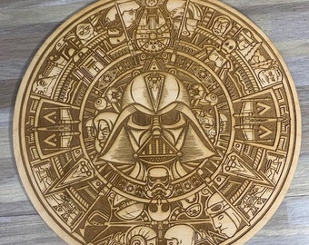 Star Wars Wall  Mosaic, Star Wars Wooden Wall Art, Star wars  Engraved Gifts